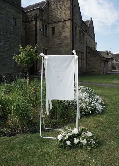 Fabric sign stand