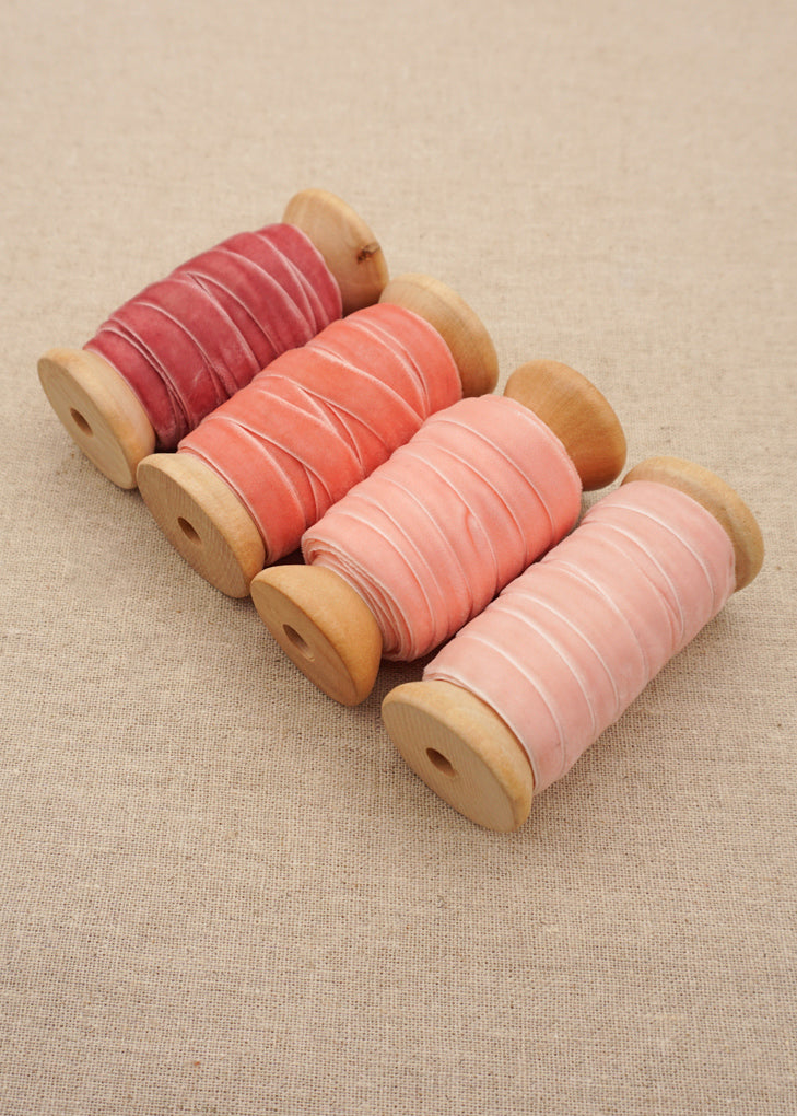Light Pink Velvet Satin Ribbon - northernprintingco