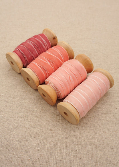 Light Pink Velvet Satin Ribbon - northernprintingco