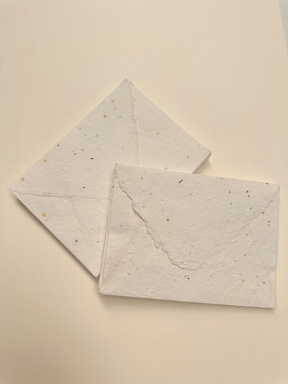 Basil Seed Handmade Paper Envelopes - northernprintingco
