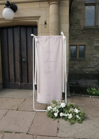 Fabric sign stand