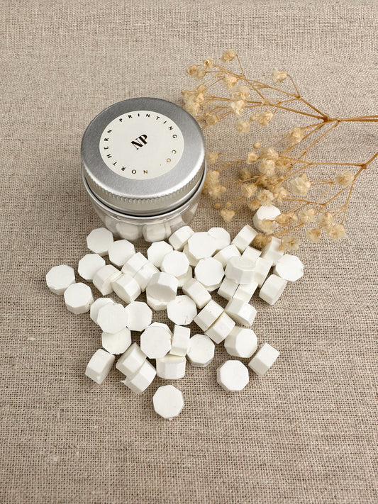 White Sealing Wax Beads - northernprintingco