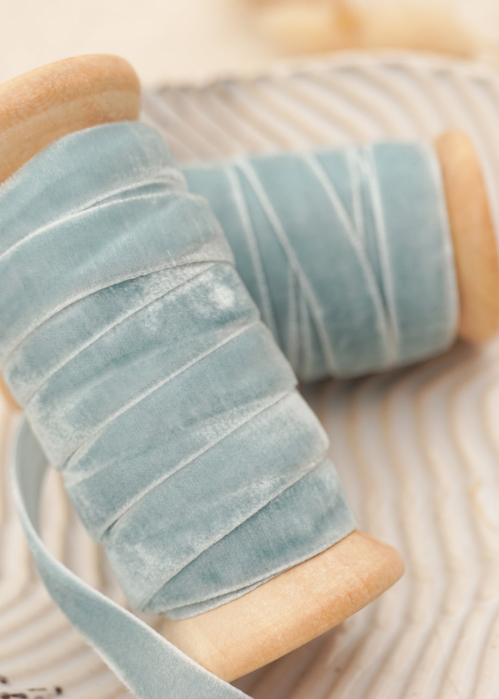 Baby Blue Velvet Satin Ribbon - northernprintingco
