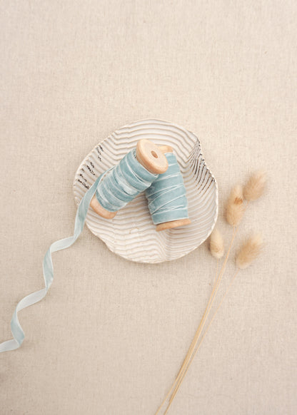 Baby Blue Velvet Satin Ribbon - northernprintingco