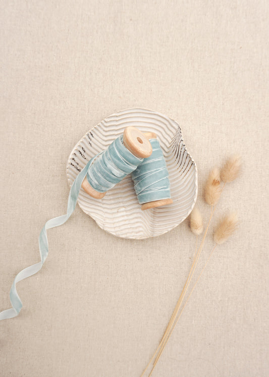 Baby Blue Velvet Satin Ribbon - northernprintingco
