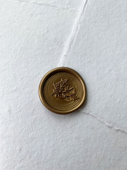 Botanic Wreath Wax Seal - northernprintingco