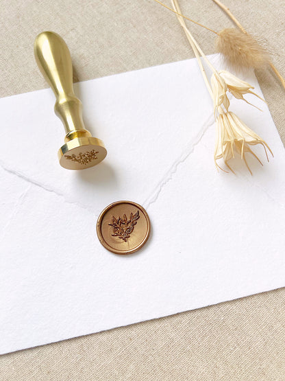 Botanic Wreath Wax Stamper - northernprintingco