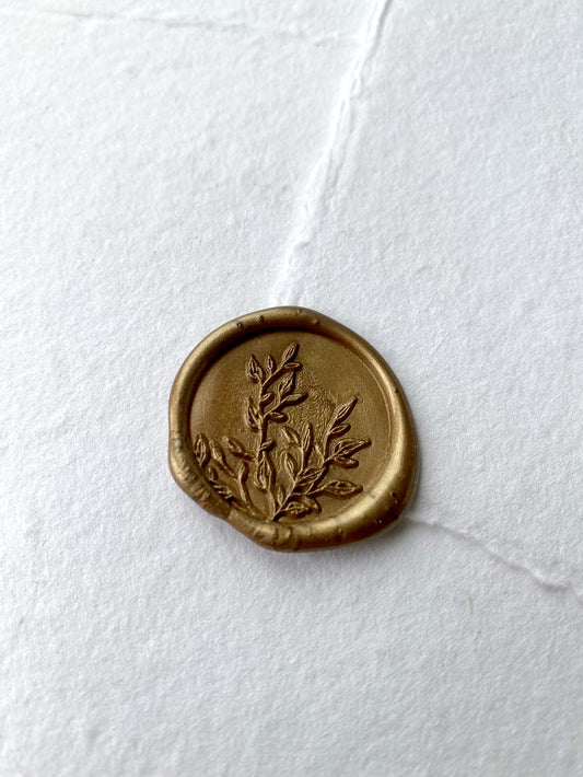 Climbing Leaf Wax Seal - northernprintingco