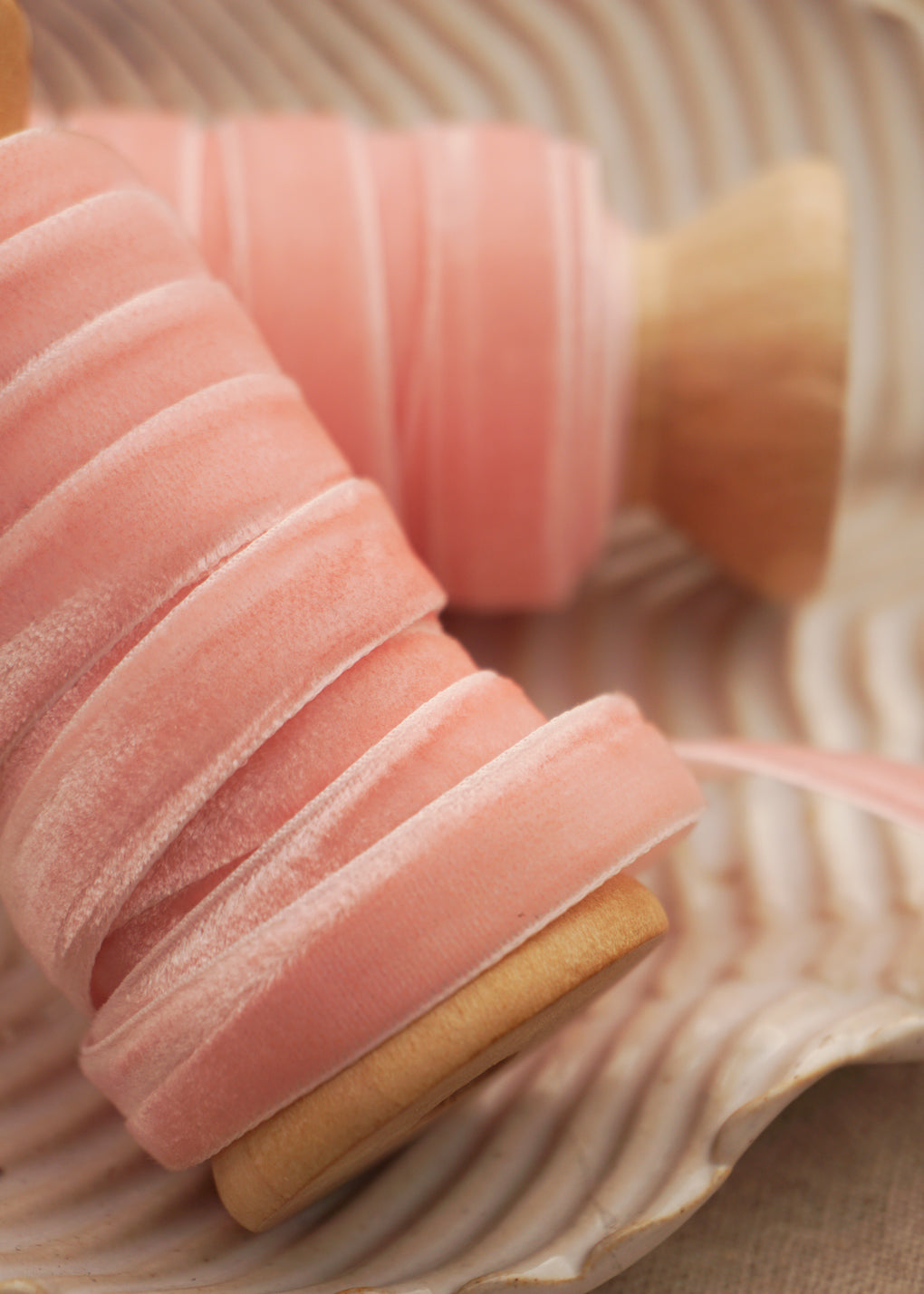 Candy Pink Velvet Satin Ribbon - northernprintingco