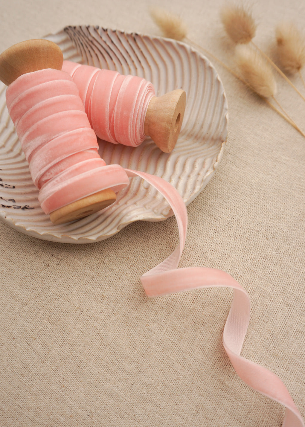 Candy Pink Velvet Satin Ribbon - northernprintingco