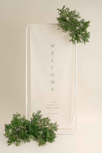 Horizon Design - Fabric Welcome Wedding Sign