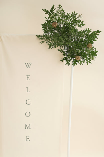 Horizon Design - Fabric Welcome Wedding Sign