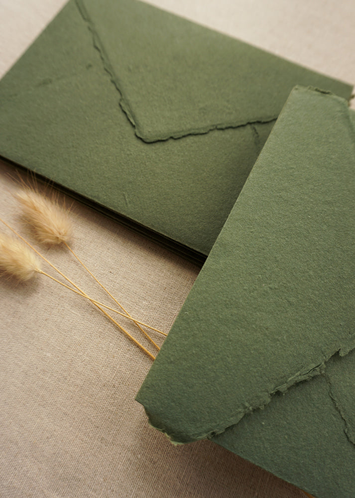 Paper Envelopes Forest Green Handmade Paper Envelopes | northernprintingco