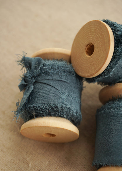 Deep Blue Silk Ribbon