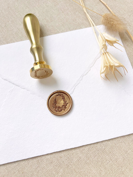 Floral Crest Wax Stamper - northernprintingco