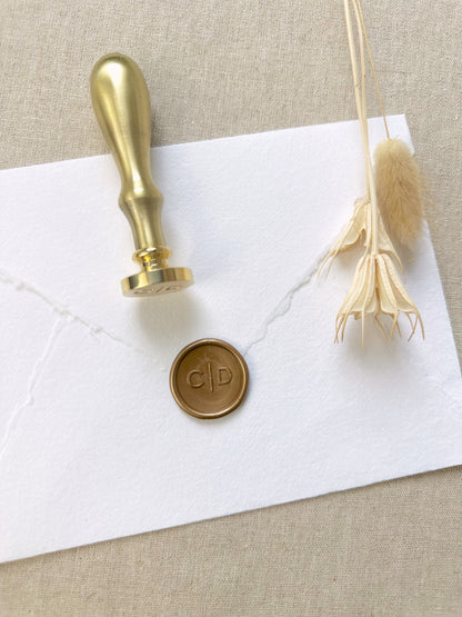 Circle Line Personalised Monogram Wax Stamper - northernprintingco