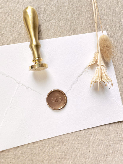 Circle Personalised Monogram Wax Stamper - northernprintingco