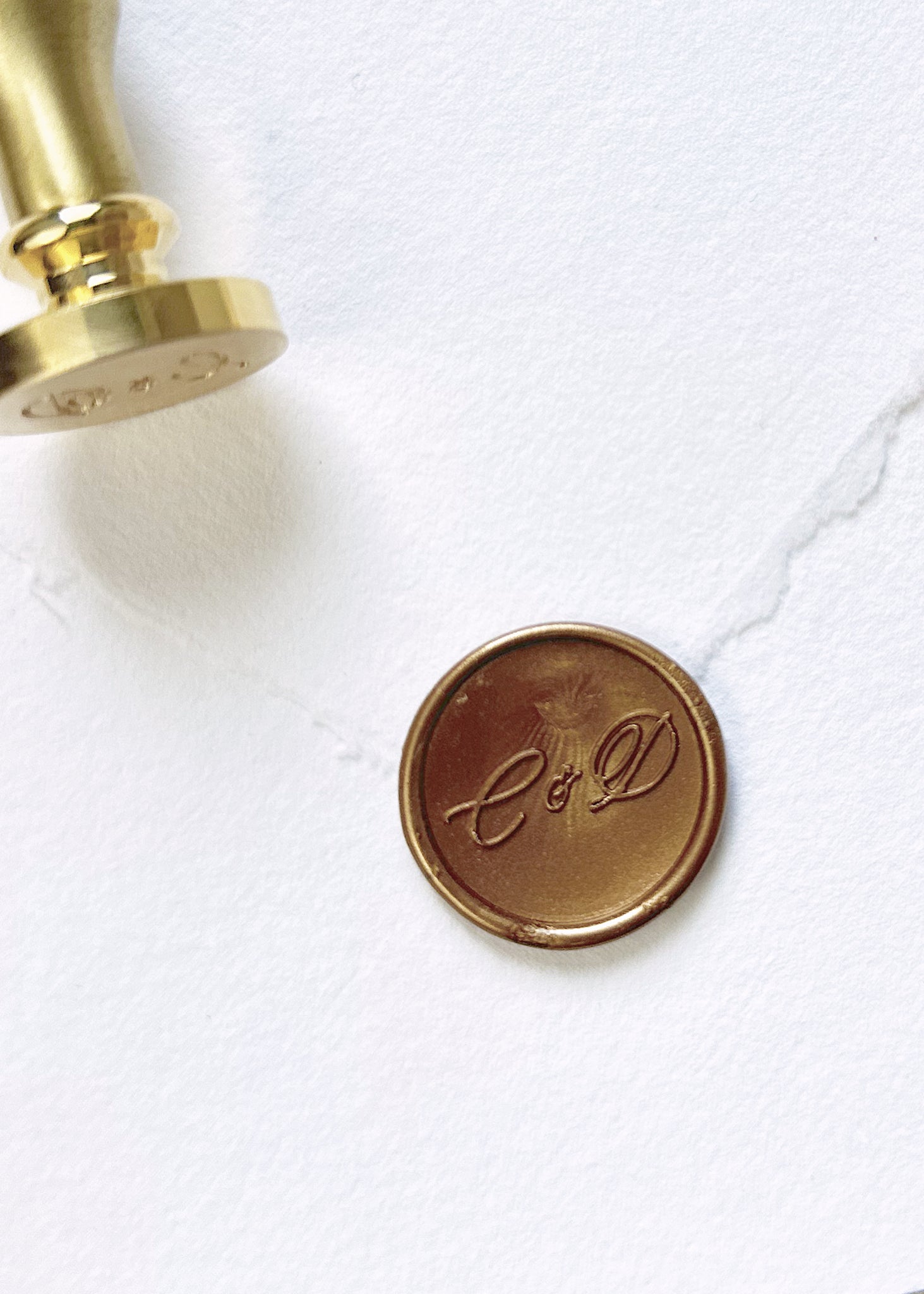 Circle Personalised Monogram Wax Stamper - northernprintingco