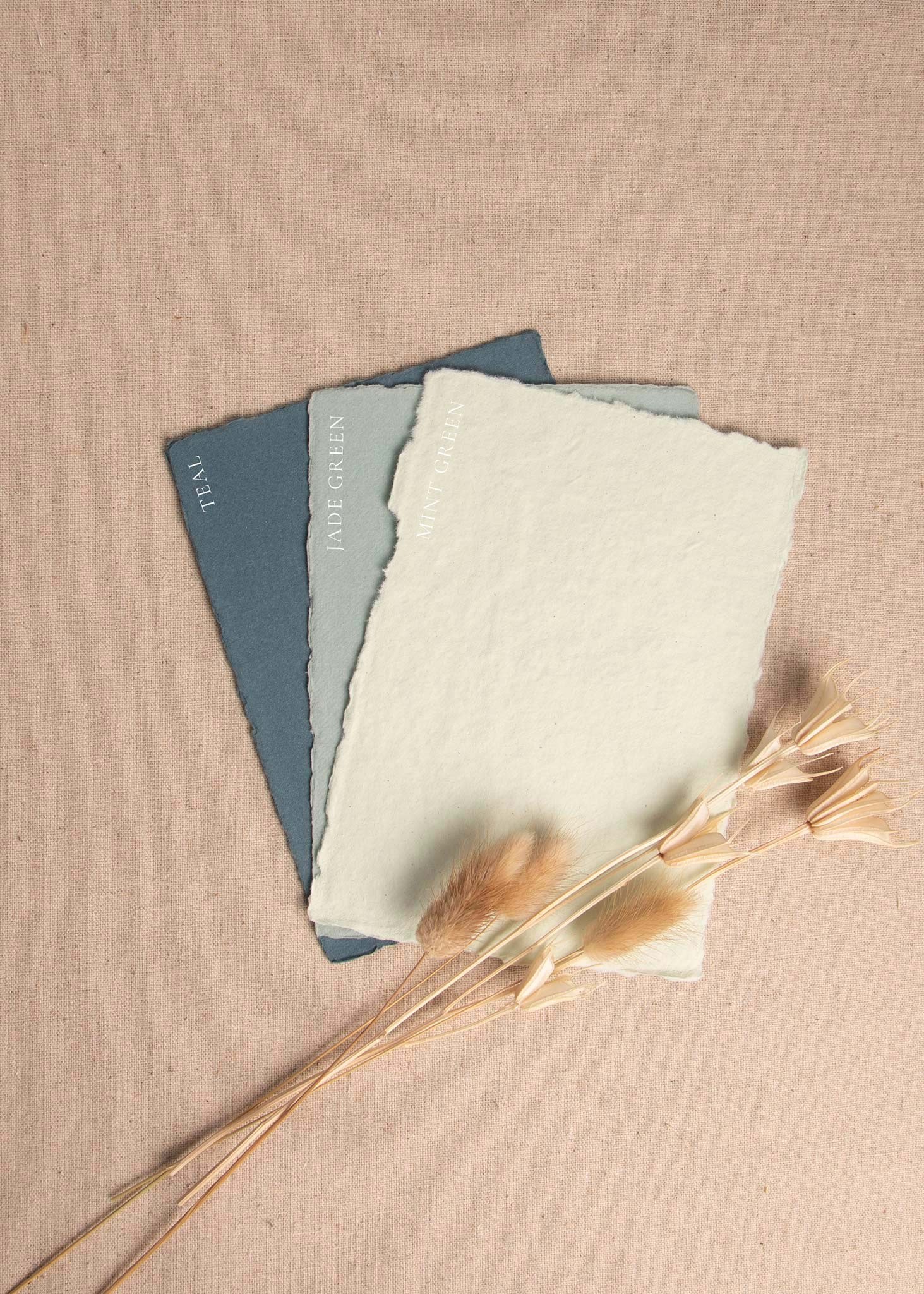 Teal Handmade Paper - northernprintingco