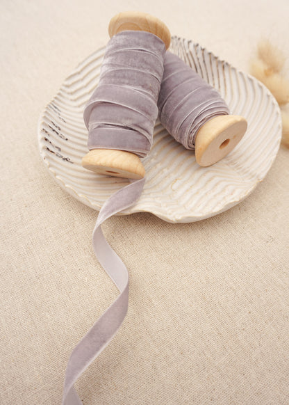 Lavender Velvet Satin Ribbon - northernprintingco