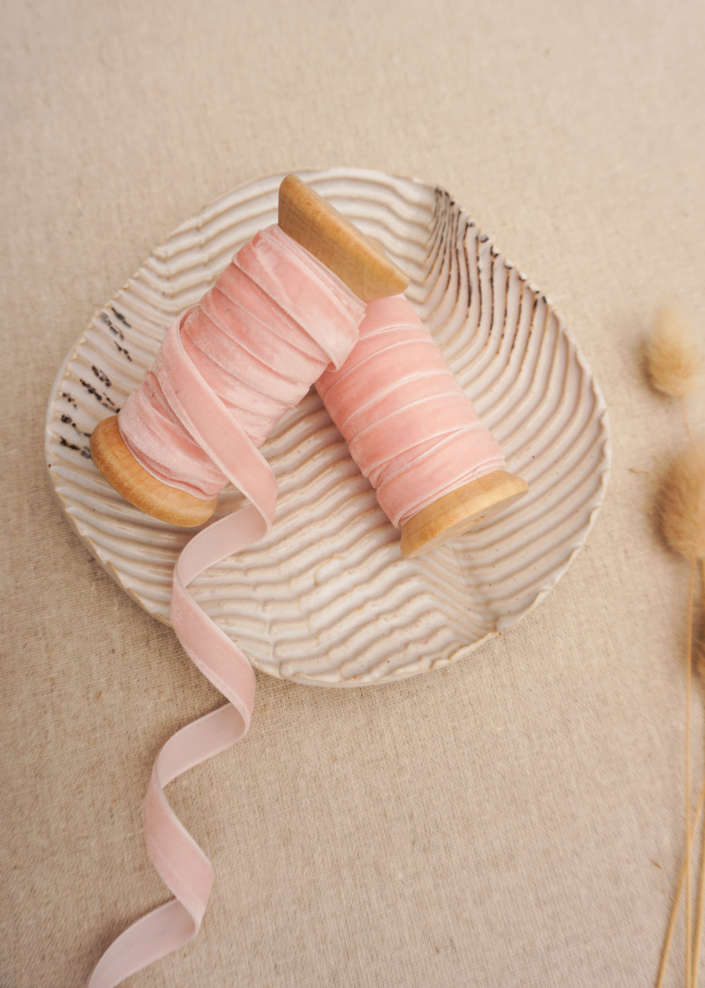 Light Pink Velvet Satin Ribbon - northernprintingco