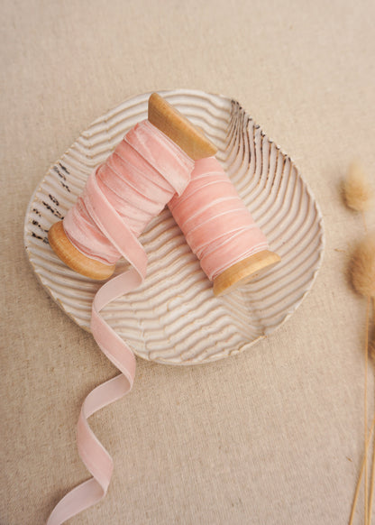 Light Pink Velvet Satin Ribbon - northernprintingco