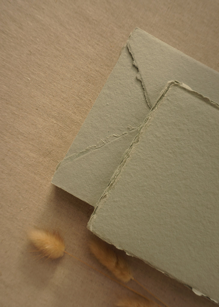 Muted Sage Handmade Paper