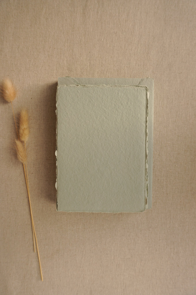Muted Sage Handmade Paper