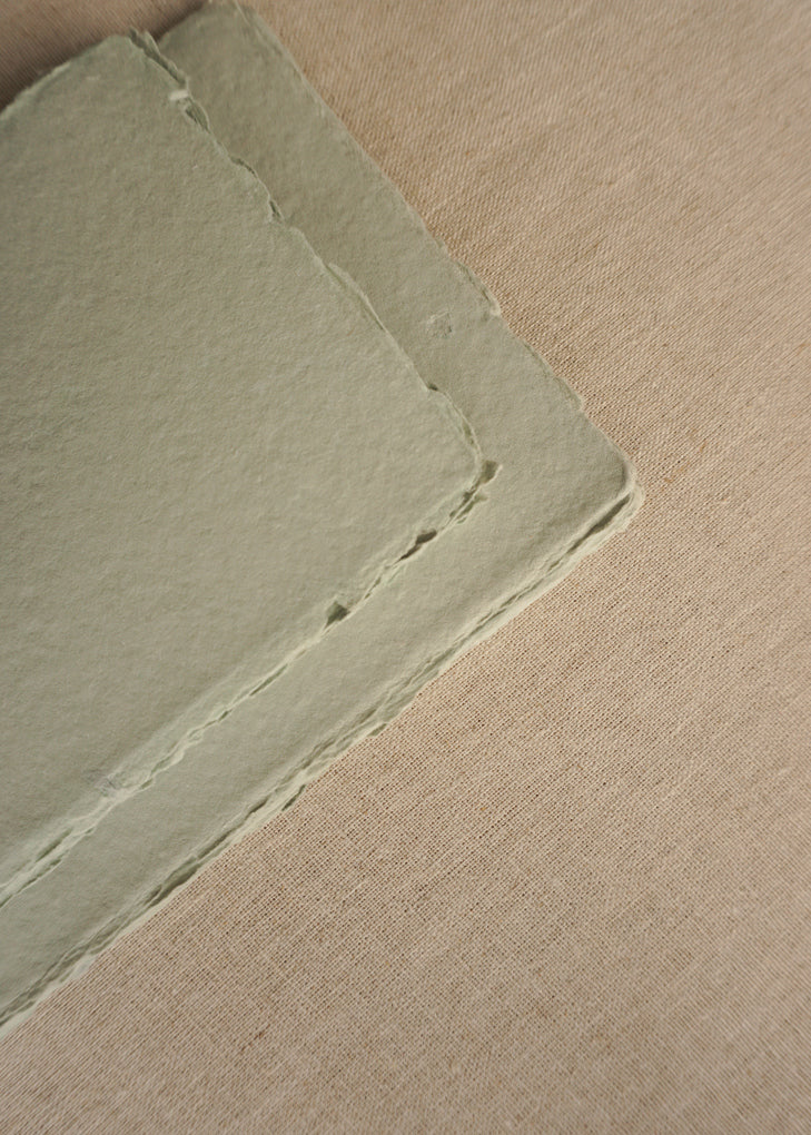 Muted Sage Handmade Paper