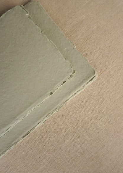 Muted Sage Handmade Paper