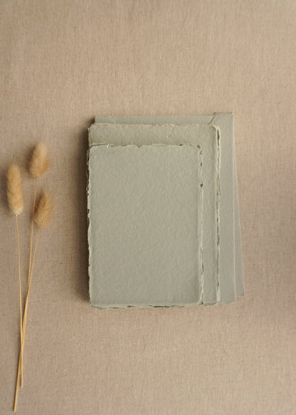 Muted Sage Handmade Paper