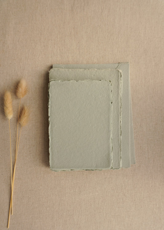 Muted Sage Handmade Paper