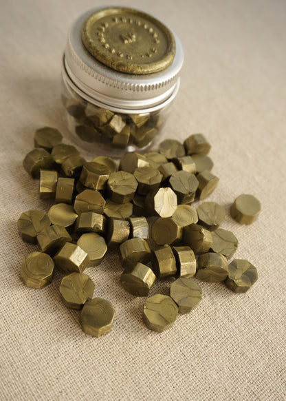 Olive Green Sealing Wax Beads