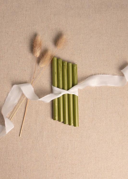 Olive Green Wax Sealing Sticks - northernprintingco