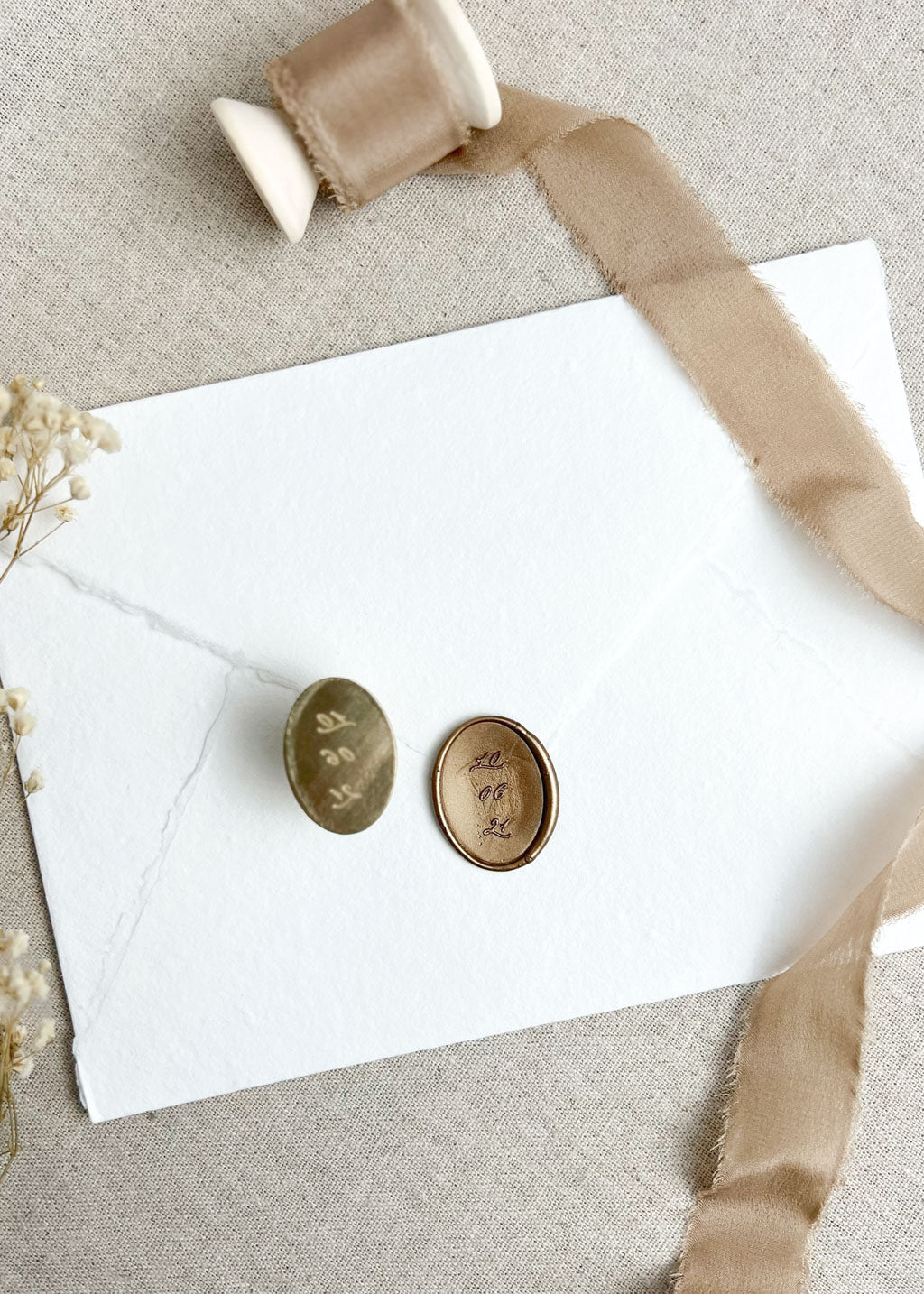 Oval Date Personalised Wax Stamper