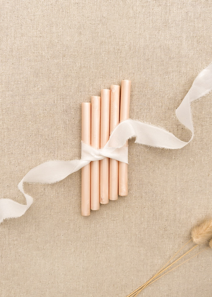 Peach Shimmer Wax Sealing Sticks - northernprintingco