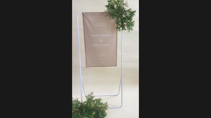 Minimal Font - Fabric Welcome Wedding Sign