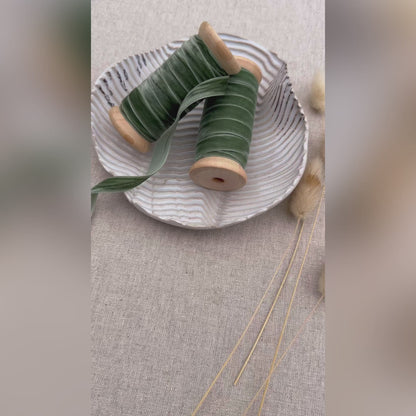 Eucalyptus Velvet Satin Ribbon
