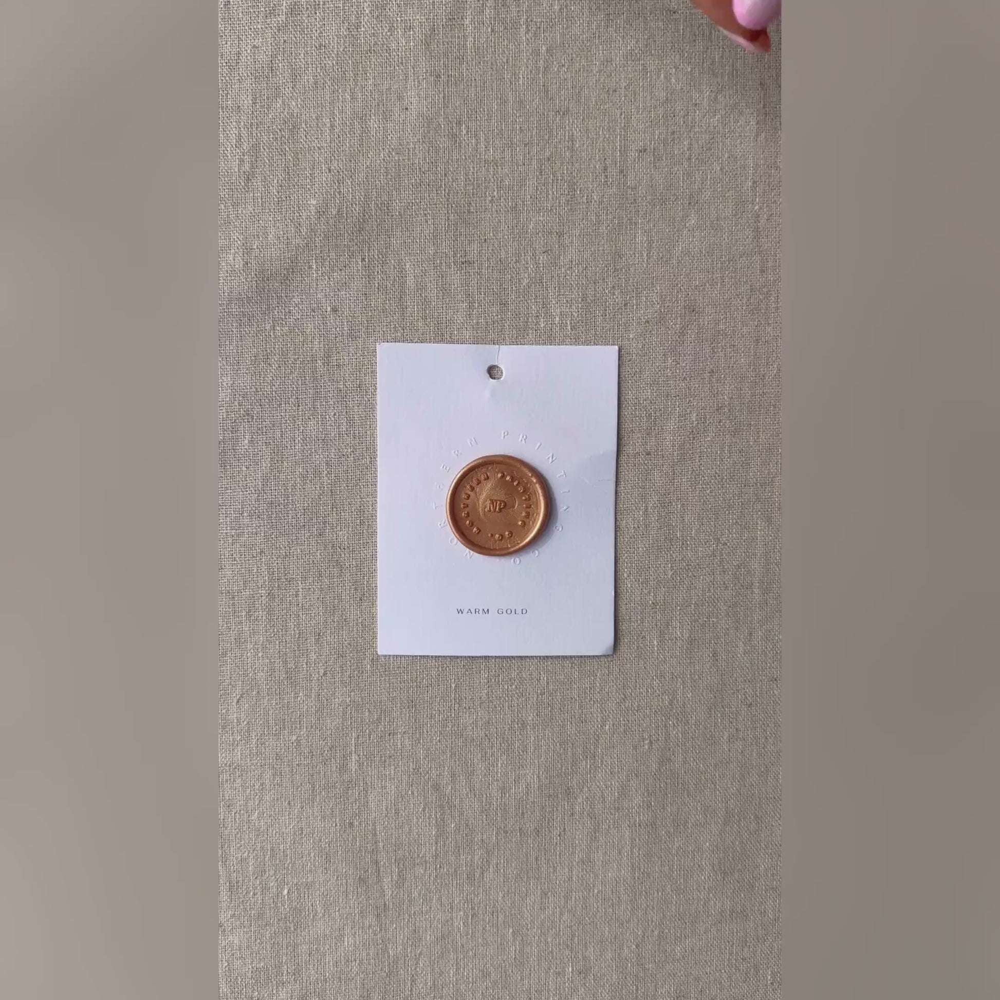 warm gold sealing wax video swatch