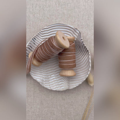 Mocha Velvet Satin Ribbon