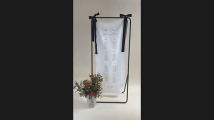 Script Font - Fabric Table Plan Wedding Sign