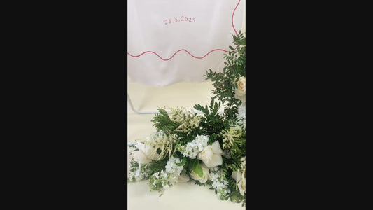 Wave - Welcome Fabric Wedding Sign