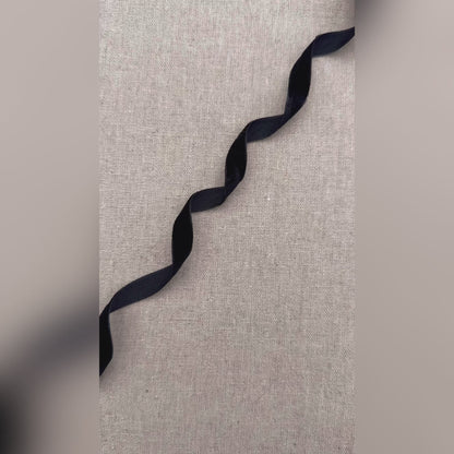 Black Velvet Satin Ribbon