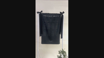 Minimal - Fabric Table Plan Wedding Sign