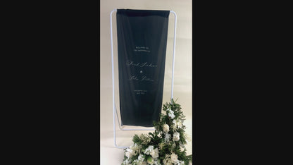 Modern Calligraphy  - Welcome Fabric Wedding Sign