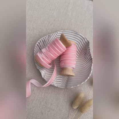 Candy Pink Velvet Satin Ribbon