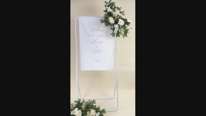 Script - Fabric Welcome Wedding Sign