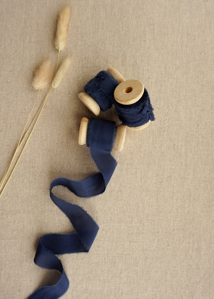 Royal Blue Silk Ribbon