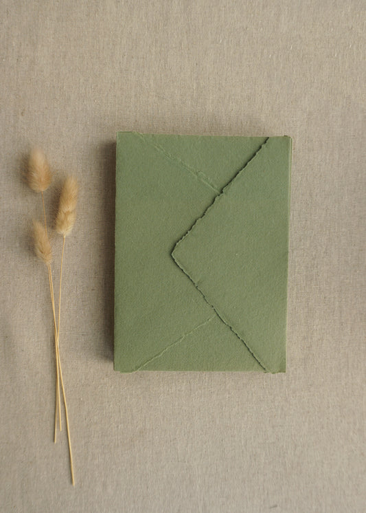 Sage Handmade Paper Envelopes