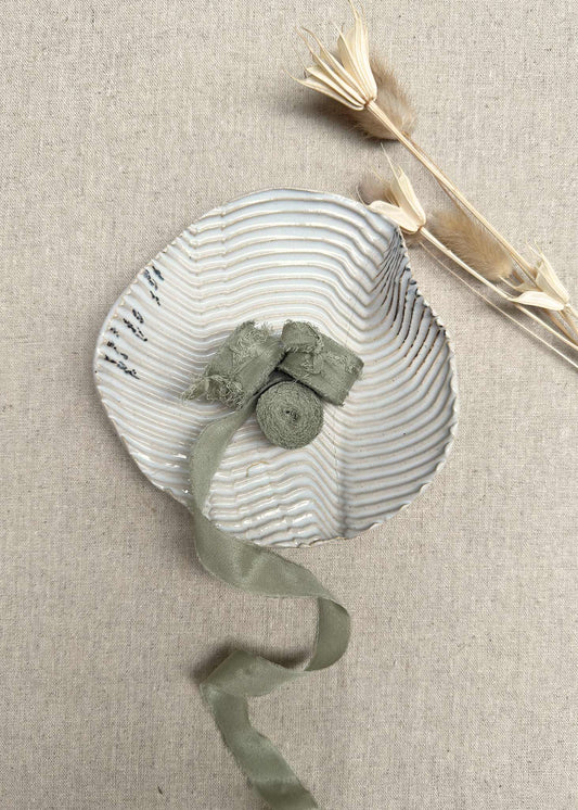 0.5 Inch Sage Silk Ribbon - northernprintingco